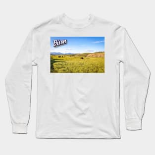 Bison at Yellowstone Long Sleeve T-Shirt